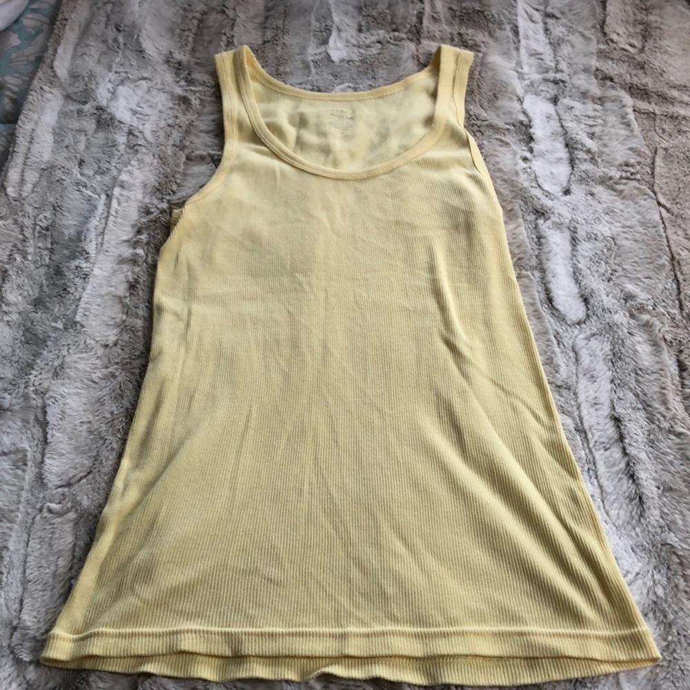 J. Crew Yellow Favorite Tank